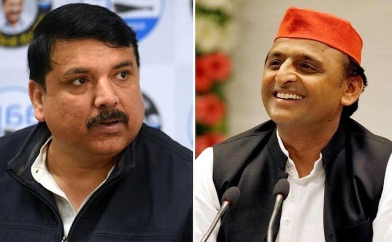 आप का सपा से जल्द मिलाप,अखिलेश और संजय सिंह की मुलाकाते उरूज पर।