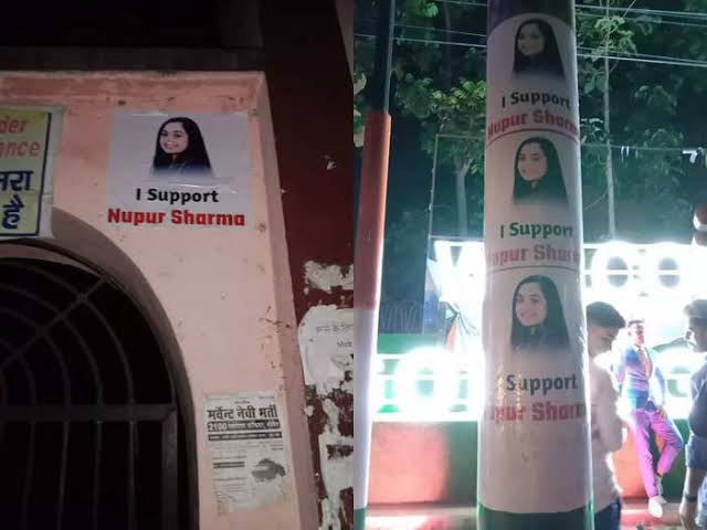 बिहार में लगे 'आई सपोर्ट नूपुर शर्मा' के पोस्टर, प्रशासन अलर्ट
