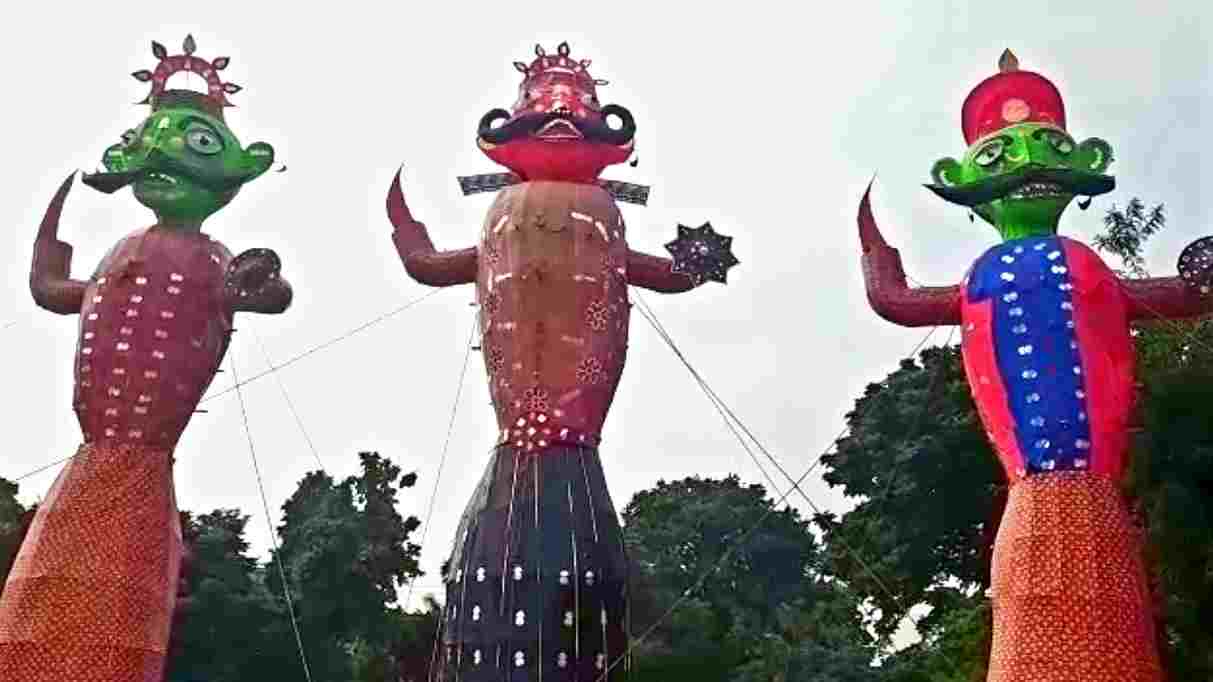 Ravan ki sasural में रावण का कद बढ़ा, 130 फुट का बनाया हाईटेक रावण