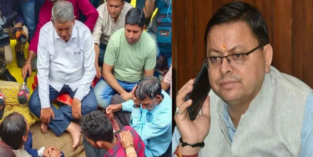 अंकिता के परिवार से मिले पूर्व CM हरीश रावत, CM धामी को किया डायरेक्ट कॉल