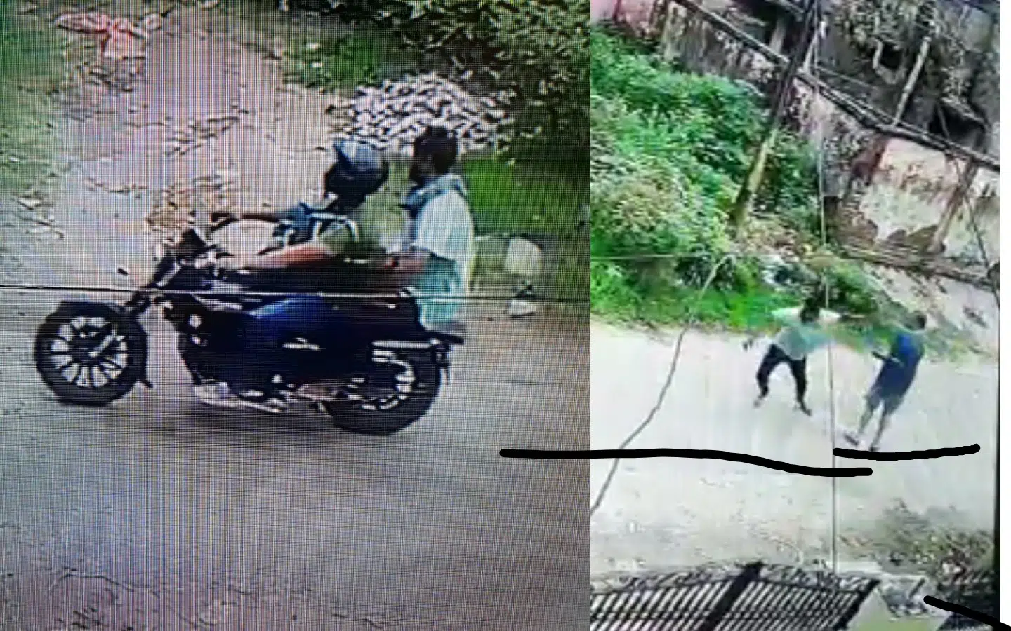 मुरादाबाद में बुजुर्ग के साथ चैन स्नेचिंग : लाइव