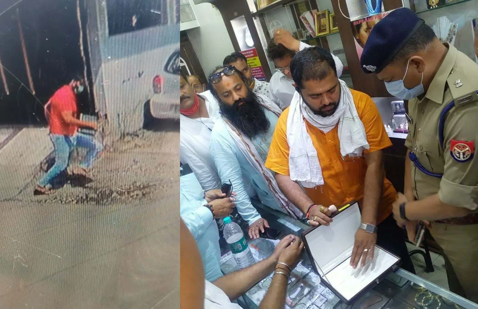 साढ़े तीन लाख की अँगूठिया लेकर लुटेरा फरार
