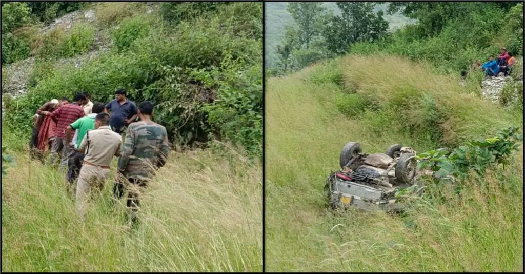 उत्तराखंड: यहां गहरी खाई में गिरी कार, चार लोगों की दर्दनाक मौत, दो घायल