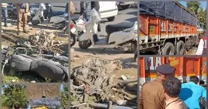 देहरादून: बेकाबू ट्रक ने बाइक सवारों को कुचला, एक की मौत, दो घायल