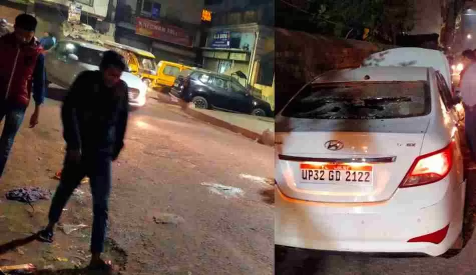 लखनऊ शहर में तेज रफ्तार कार का कहर, तीन युवक घायल