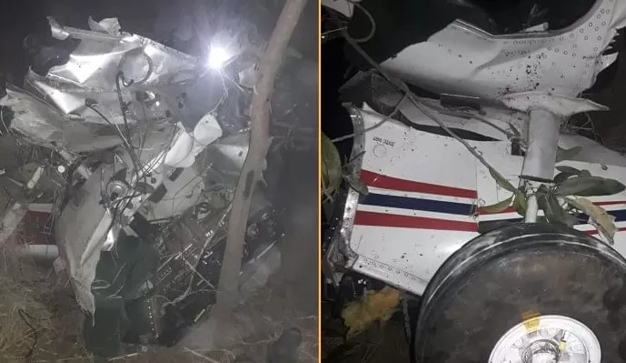 मध्य प्रदेश के रीवा में बड़ा हादसा, विमान हुआ क्रैश, पायलट की मौत