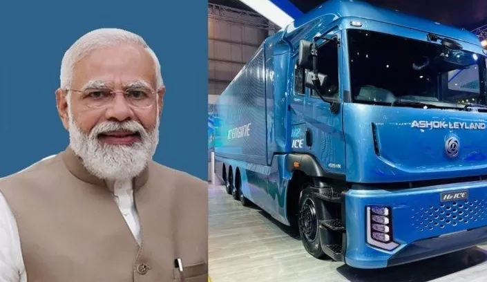 भारत के पहला हाइड्रोजन पर चलने वाला ट्रक पेश, पीएम नरेंद्र मोदी ने इंडिया एनर्जी वीक बेंगलुरु में दिखाई हरी झंडी 