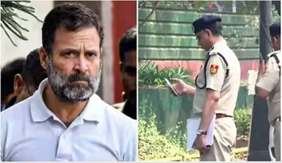 राहुल गांधी के विवादित बयान से मचा बवाल, घर पहुंची पुलिस