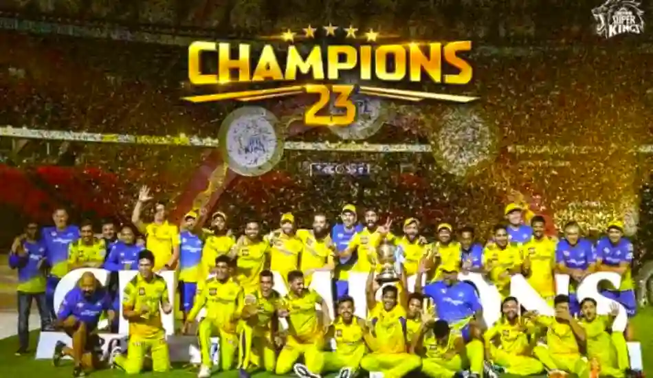 चेन्नई के सिर सजा IPL 2023  का ख़िताब, पांचवीं बार बनी चैंपियन, जडेजा ने आखिरी ओवर में किया कमाल
