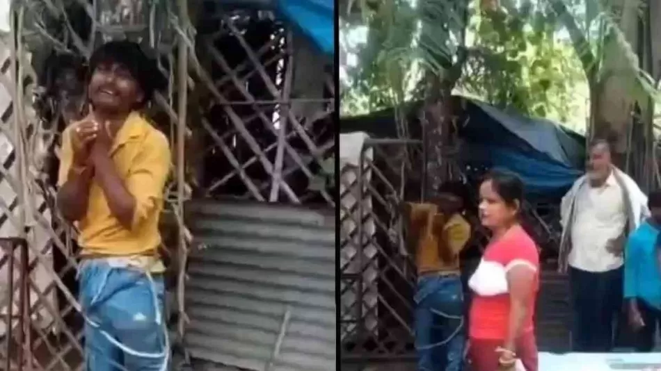 रो-रोकर रहम की भीख मांगता रहा कबाड़ी...मालिक ने रस्सी से बांधकर पीटा, जाने मामला