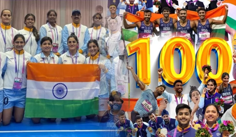 Asian Games में भारत ने रचा इतिहास, 25 गोल्ड समेत जीते 100 मेडल