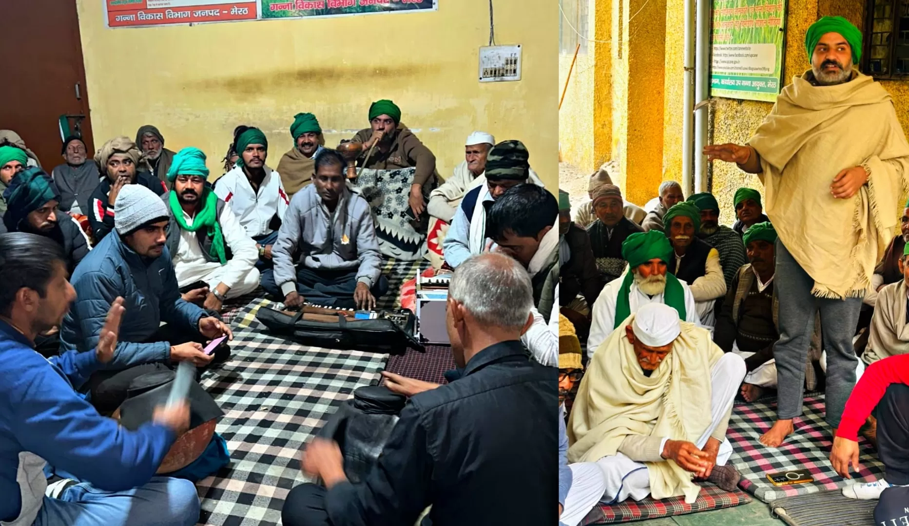 मेरठ गन्ना भवन किसान धरना 7वां दिन, 21 दिसंबर को महापंचायत, राकेश टिकैत होंगे शामिल