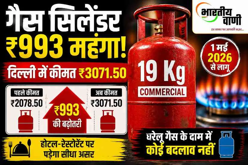 कमर्शियल गैस सिलेंडर ₹993 महंगा! दिल्ली में ₹3071 पार, क्या अब बाहर खाना होगा महंगा?